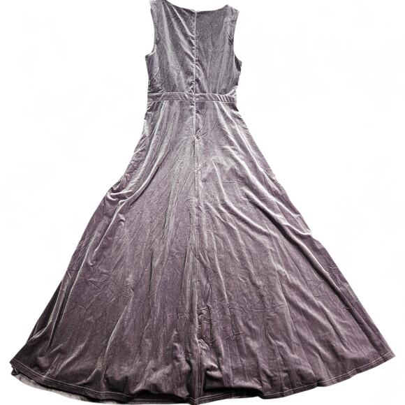 Lulus Velvet Maxi Dress Womens XL Beautiful Night Dusty Purple Evening Gown - Picture 8 of 14